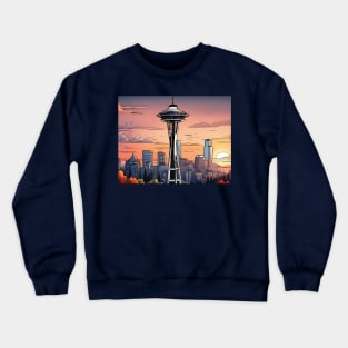 Washington space needle Crewneck Sweatshirt